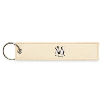 Penguin Musicians – Let your music warm the world - Jet Tag Keychain - creme - Front