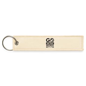 Go And Make Disciples Matthew 28:19 - Jet Tag Keychain - creme - Front