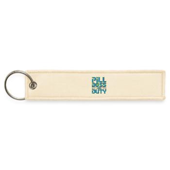 Hospital Pharmacist Pill Boss On Duty Acute Care - Jet Tag Keychain - creme - Front