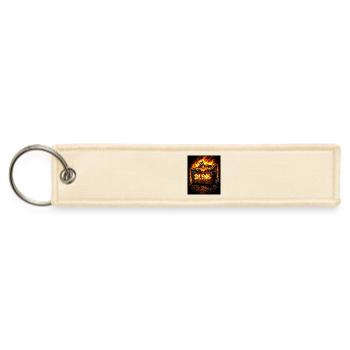 DUMPSTER FIRE-I'M FINE - Jet Tag Keychain - creme - Front