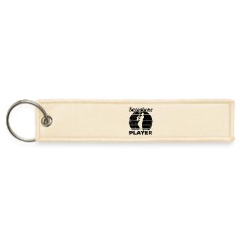 Saxophone Player - Jet Tag Keychain - creme - Front