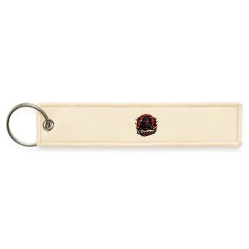 Crypto Ninja Hooded Warrior - Jet Tag Keychain - creme - Front