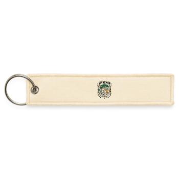 Savannah Georgia Paranormal Ghost Hunting Squares - Jet Tag Keychain - creme - Front