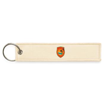 Tropical Shield Sunset Toucan - Jet Tag Keychain - creme - Front