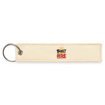 Built From Here Expression Of Pride & Authenticity - Jet Tag Keychain - creme - Front