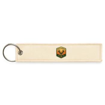 Wild Trails Deer Crest Patch - Jet Tag Keychain - creme - Front