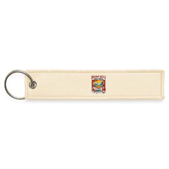 Detroit Style Deep Dish Crisp Autumn Evenings - Jet Tag Keychain - creme - Front