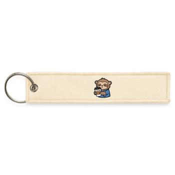 Sleepy Sloth Doctor Coffee - Jet Tag Keychain - creme - Front