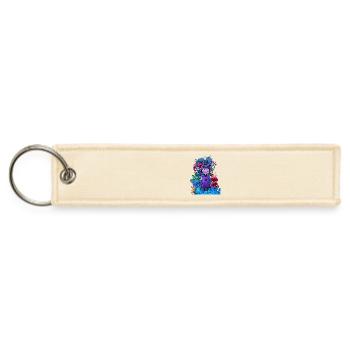 Wild Dreamer Neon Mushrooms - Jet Tag Keychain - creme - Front