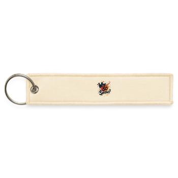 Why So Serious Chaotic Abstract Art - Jet Tag Keychain - creme - Front