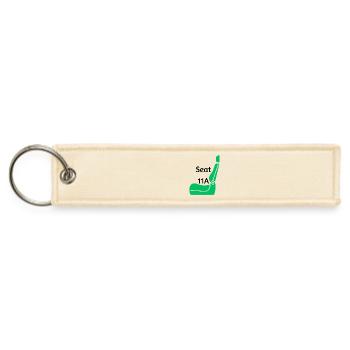 Seat11A : Rescue and Safety. - Jet Tag Keychain - creme - Front