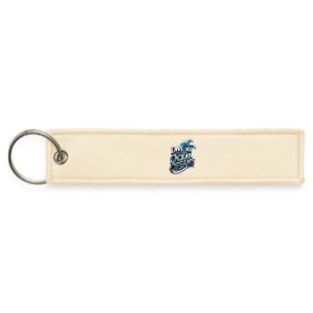 Ocean Dream Depths Wave Reverie - Jet Tag Keychain - creme - Front