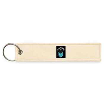 Thunder The Cosmic Cat Design - Jet Tag Keychain - creme - Front