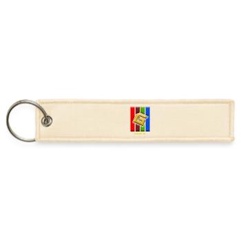 Glowline Neon G with Prism Bars - Jet Tag Keychain - creme - Front