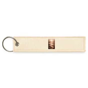  Quiet Symmetry — Spiral Depth Forest Valley - Jet Tag Keychain - creme - Front