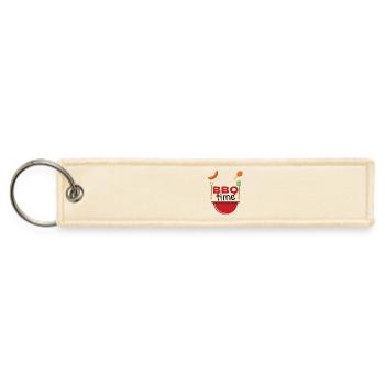BBQ Time Grill Scene - Jet Tag Keychain - creme - Front