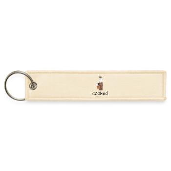 capybara baking - Jet Tag Keychain - creme - Front