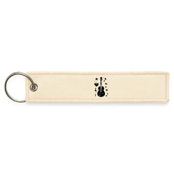 Hawaii Music - Jet Tag Keychain - creme - Front