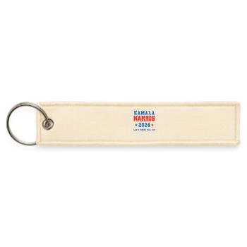 I m voting for Kamala Harris - Jet Tag Keychain - creme - Front