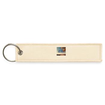 life is short so make it worth - Jet Tag Keychain - creme - Front