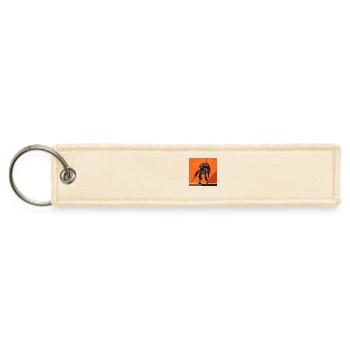 Minimalist Steel Guardian - Jet Tag Keychain - creme - Front