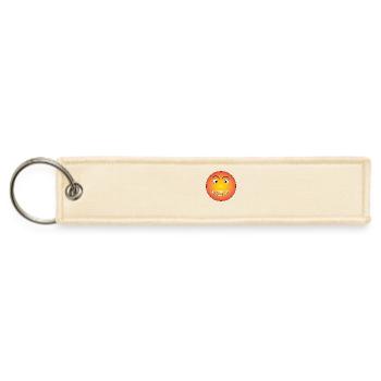 Laugh and Smiling Face - Jet Tag Keychain - creme - Front