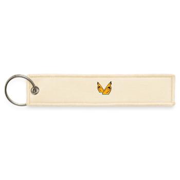 2 ducks dives underwater head lake water drinking - Jet Tag Keychain - creme - Front