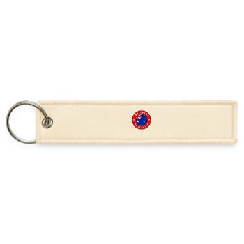 Brisbane, Australia - Jet Tag Keychain - creme - Front