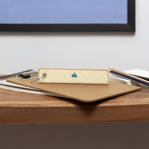 Dynamic Ocean Wave Illustration - Jet Tag Keychain