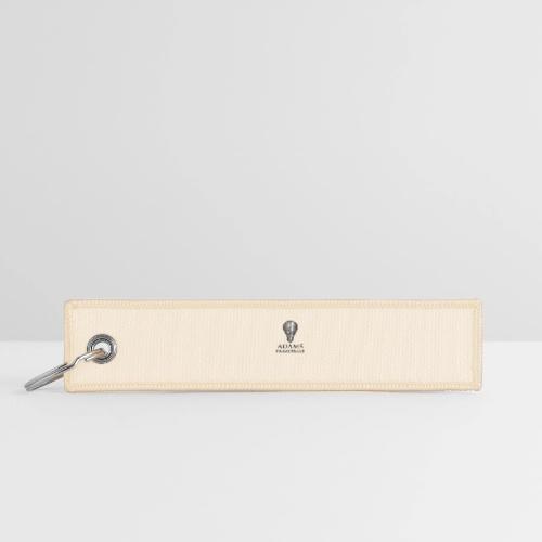 Adams Promotions Brushed Steel light Logo - Jet Tag Keychain