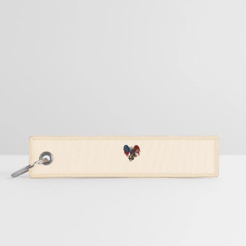 American Flag Bald Eagle - Helmet - Jet Tag Keychain