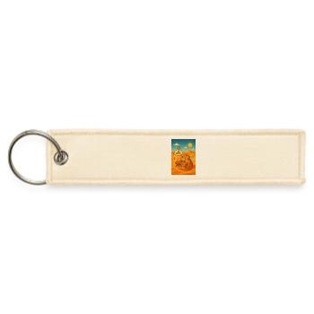 Desert Lizard Bubble Tea - Jet Tag Keychain - creme - Front