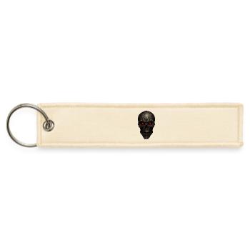 Infernal Knit Skull - Jet Tag Keychain - creme - Front