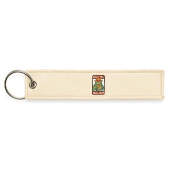 Frog Shield Against Fascism - Jet Tag Keychain - creme - Front