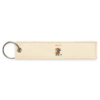 Mouse Golfer - Jet Tag Keychain - creme - Front