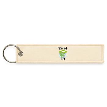 Anxious Frog in a Glass Bowl - Jet Tag Keychain - creme - Front