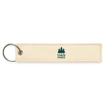 Three Pines Forest Logo - Jet Tag Keychain - creme - Front
