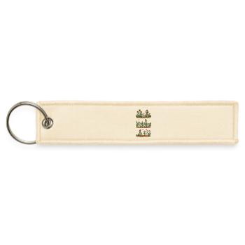 Gardeners Among Blooming Beds - Jet Tag Keychain - creme - Front