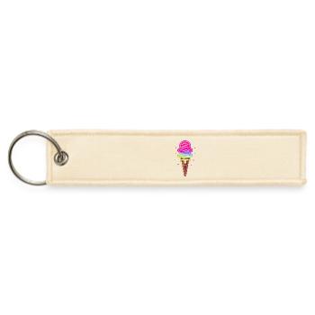 Ice Cream Artwork - Jet Tag Keychain - creme - Front