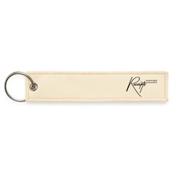 Receipts Provided – Sarcastic Proof & Drama Quote - Jet Tag Keychain - creme - Front