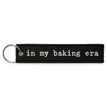 In my Baking Era Funny Baker Baking Lover  - Jet Tag Keychain - black - Front