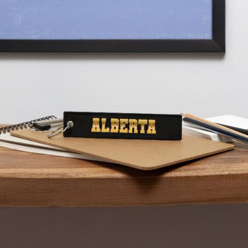 Alberta - Jet Tag Keychain