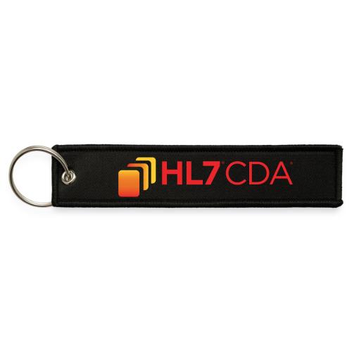 HL7 CDA Logo - Jet Tag Keychain