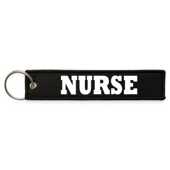 Nurse - Jet Tag Keychain - black - Front
