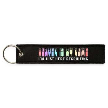 Heaven Is My Home Religious Christianity - Jet Tag Keychain - black - Front