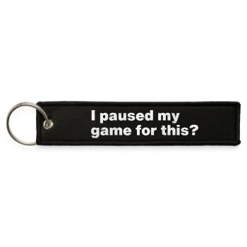 Please upload the design image - Jet Tag Keychain - black - Front