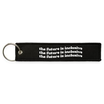 The Future Is Inclusive Statement Empowerment - Jet Tag Keychain - black - Front