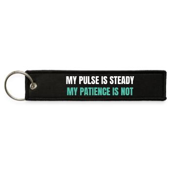 Funny Nursing Graphic Tee - Jet Tag Keychain - black - Front