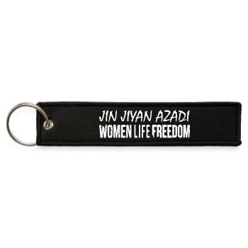Women life freedom - Jet Tag Keychain - black - Front