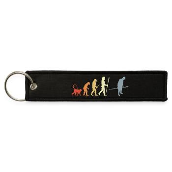 Vintage Baking Evolution - Jet Tag Keychain - black - Front